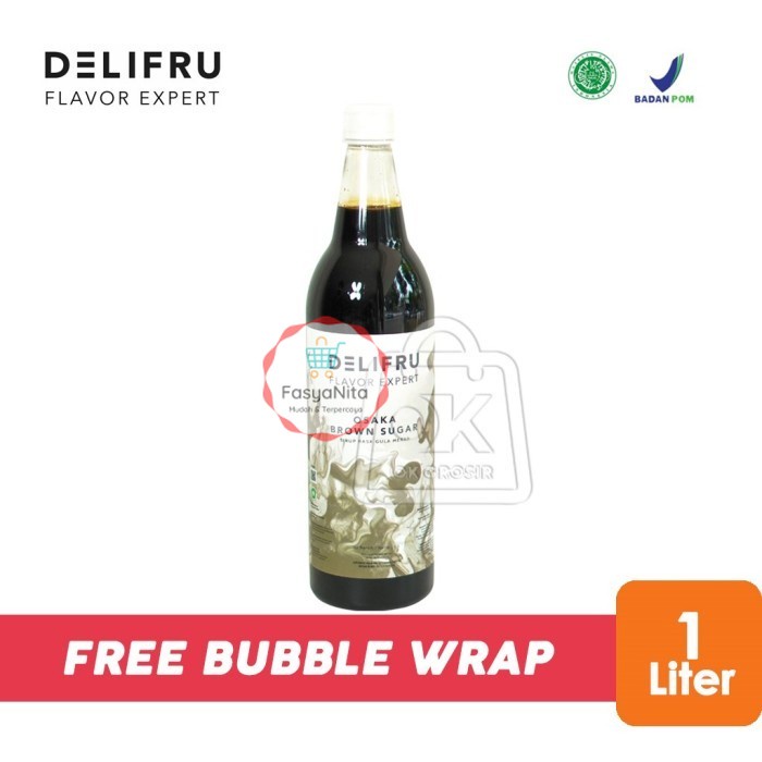 

Delifru Syrup Osaka Brown Sugar - Gula Merah [Botol Plastik 1 Liter] - FasyAnita Mart Denpasar