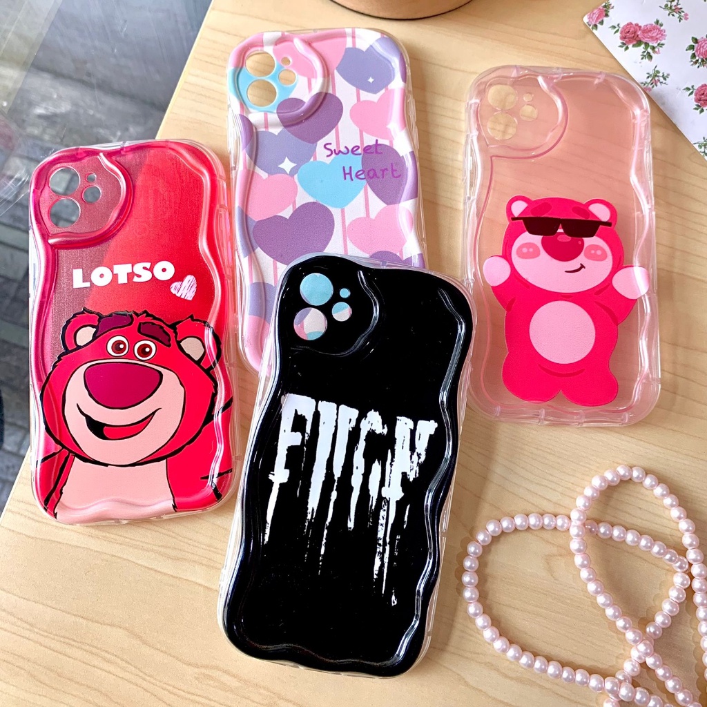 3D Curly case realme c33 c35 c55 8 4g pro 10 4g 6 7 c53 11 c65 1001