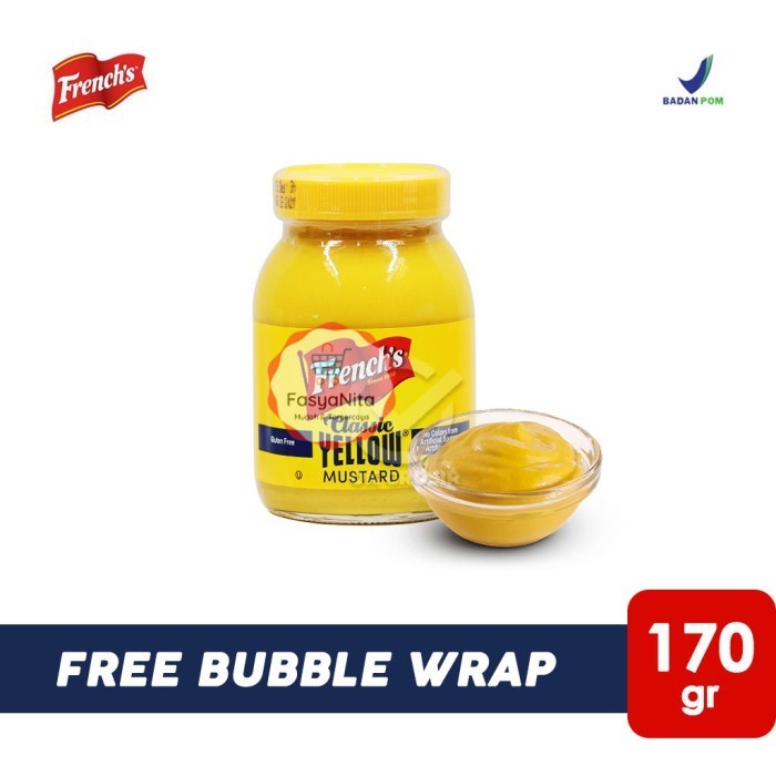 

French's American Classic Yellow Mustard/ Frenchs Mustard [Botol 170g] - FasyAnita Mart Denpasar