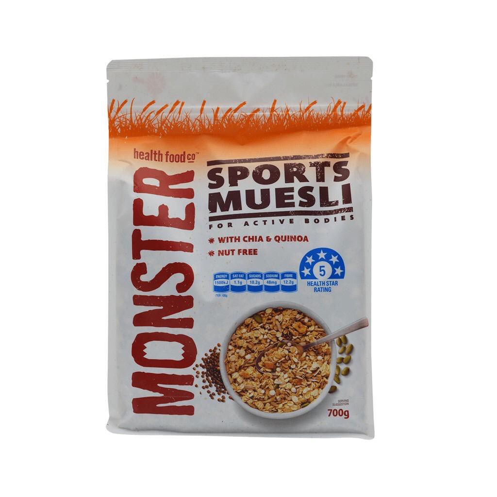 

MONSTER Sports Muesli 700gr cereal sereal Sport chia