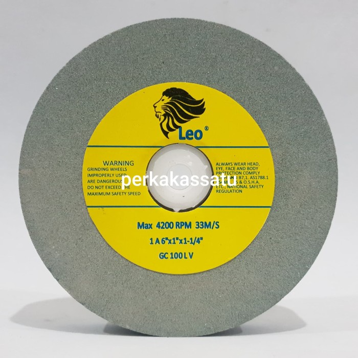 BATU GERINDA DUDUK HALUS LEO 150MM 6" X 1" X 1-1/4" 6 INCI 150 MM GC100