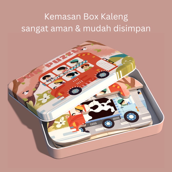 Jigsaw Puzzle Mainan Edukasi Anak Perempuan Laki Laki 2 3 4 Tahun 5in1 - Space