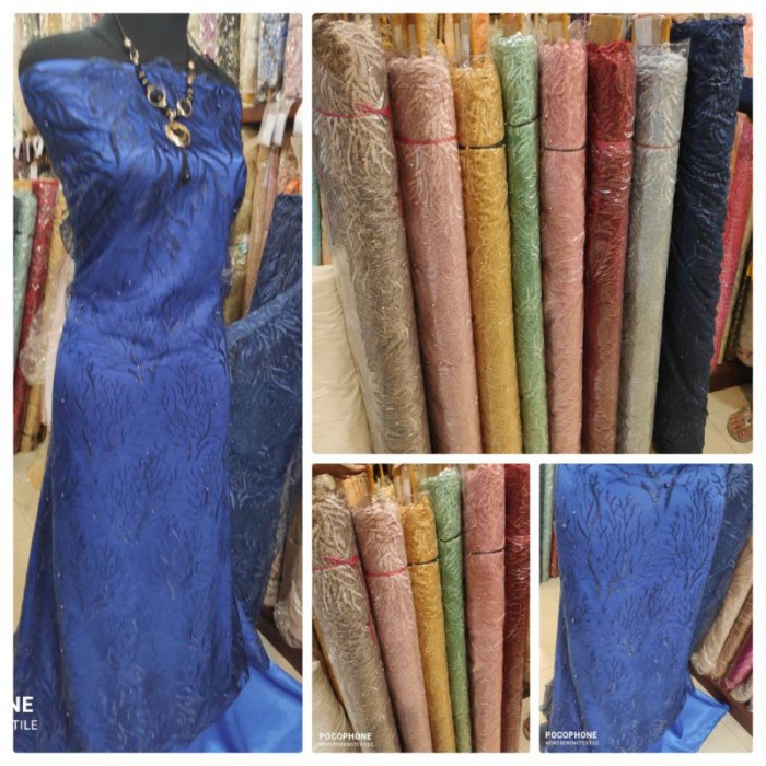 Kain Tile Brokat Lace Kebaya Mutiara Promo