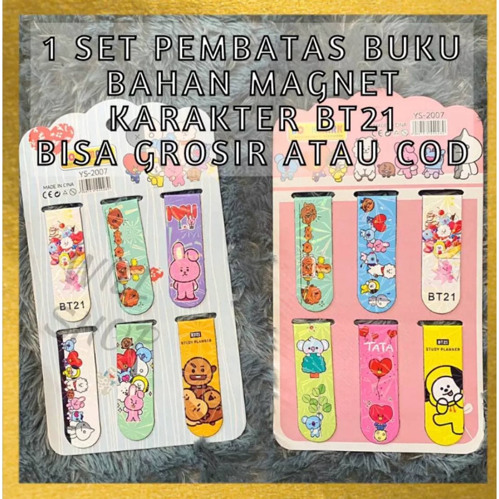 

PEMBATAS BUKU MAGNET MOTIF KARTUN, 1 PAPAN ISI 6 PCS BISA COD LUCU DAN IMUT