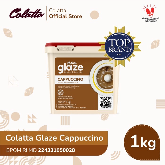 

Promo Termurah [ Best Seller ] Colatta Glaze Cappucino - Bahan Pelapis Rasa Cappucino 1Kg