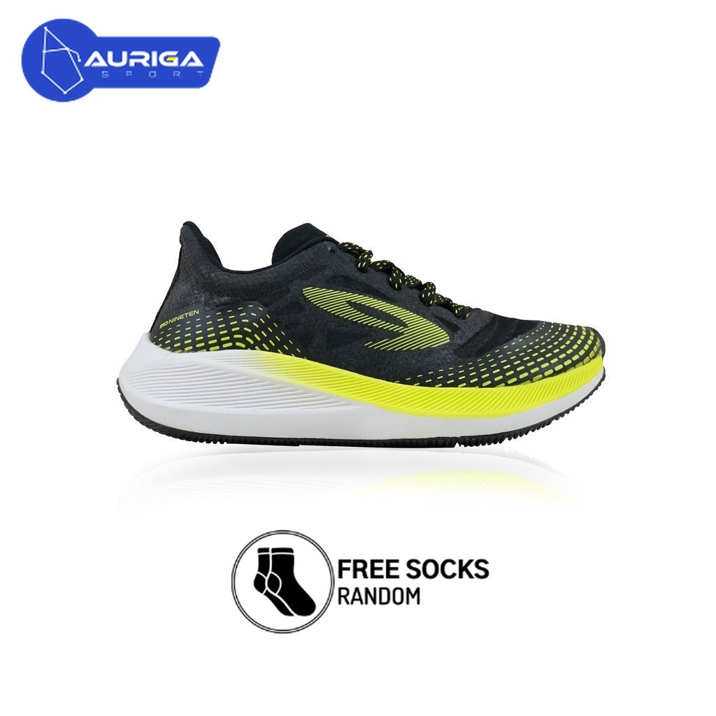 Sepatu Lari 910 Haze 1.5 - Hitam/Hijau-Neon/Putih