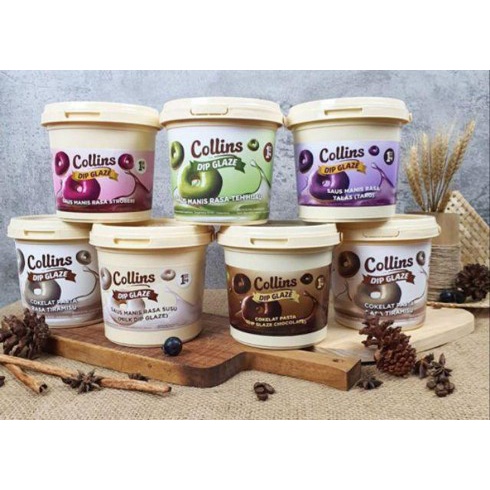 

Promo [ Best Seller ] COLLINS Dip Glaze 1 Kg Coklat Cair Topping Donat Piscok Halal - Coklat