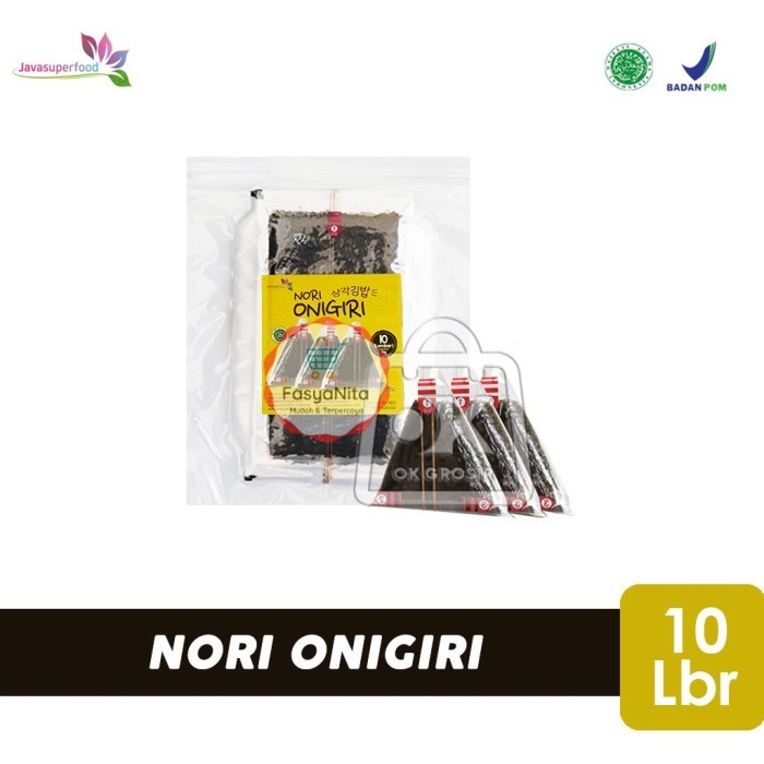 

Nori Onigiri Wrapper / Onigiri Triangle Rumput Laut (10 lembar) - FasyAnita Mart Denpasar