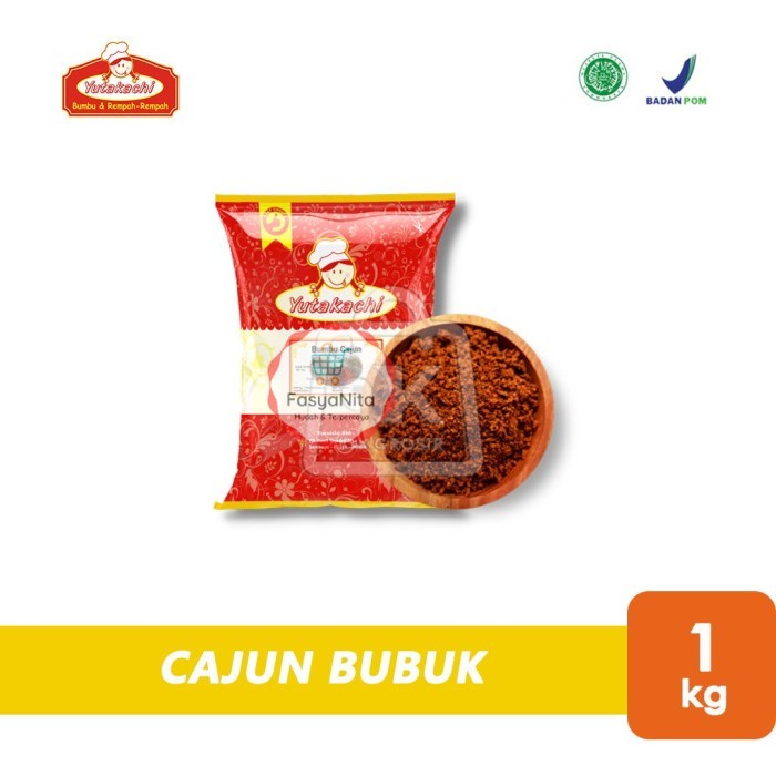

Bumbu Cajun Bubuk Yutakachi Cajun Spice Seasoning Powder (1 kg) - FasyAnita Mart Denpasar