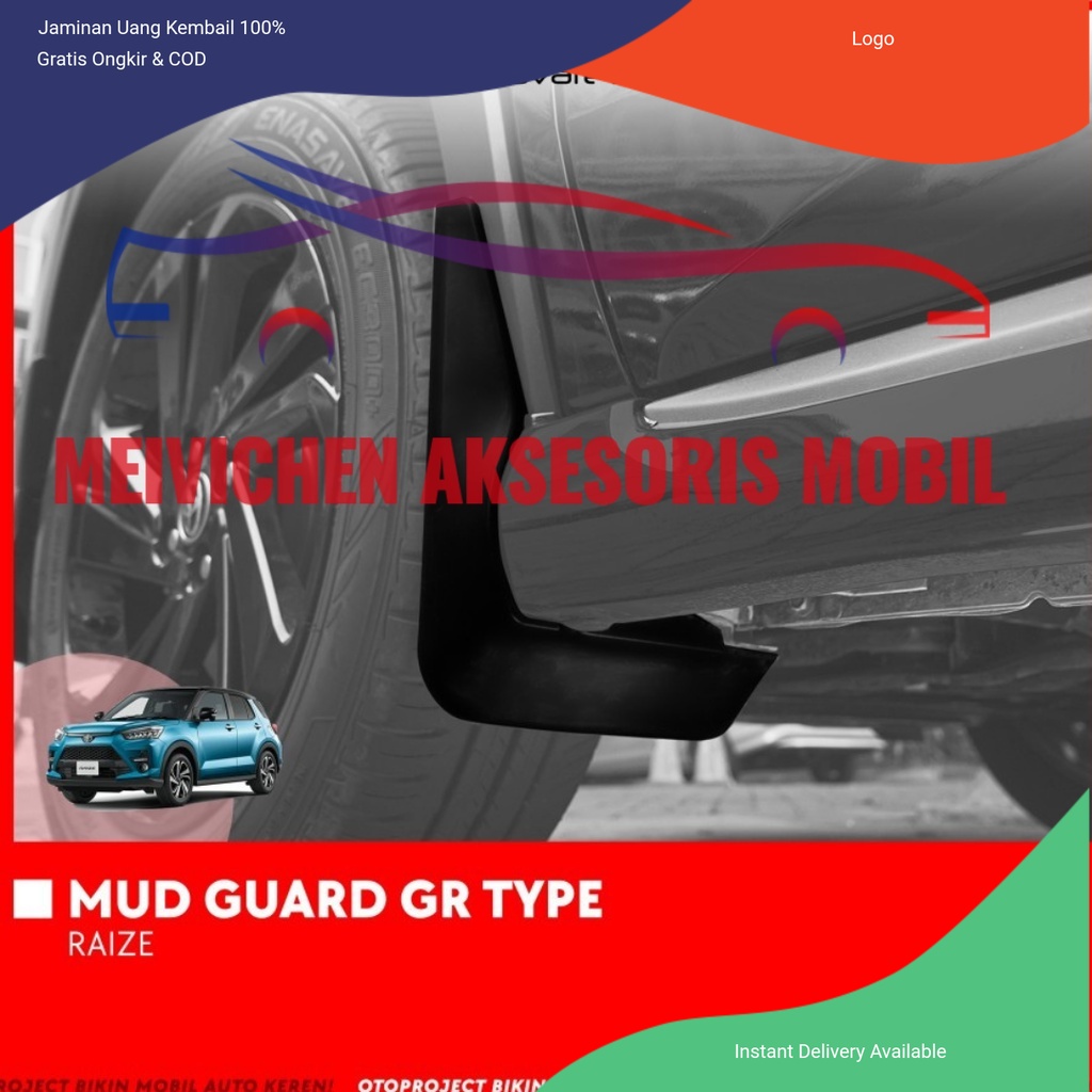 Mud Guard Karpet Lumpur Mobil Toyota Raize Type GR 2021 Aksesoris mobil