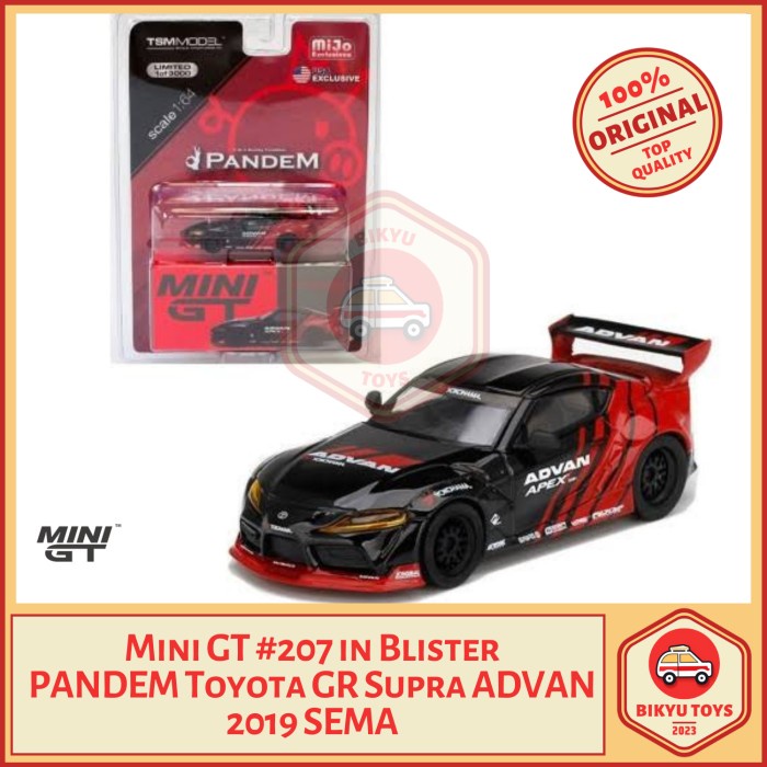 Mini GT 207 Pandem Toyota GR Supra Advan 2019 Sema MiniGT