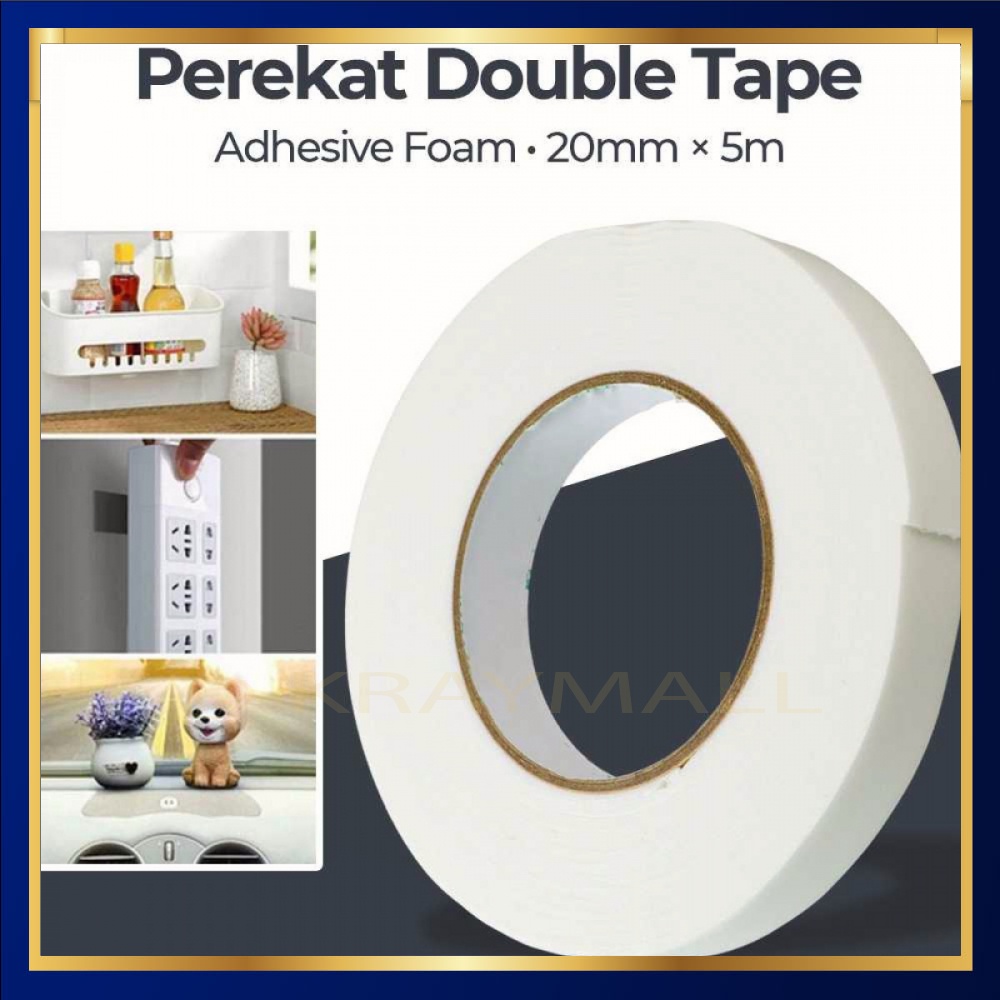 

Perekat Double Tape Acrylic Adhesive No Trace Sticker J4703