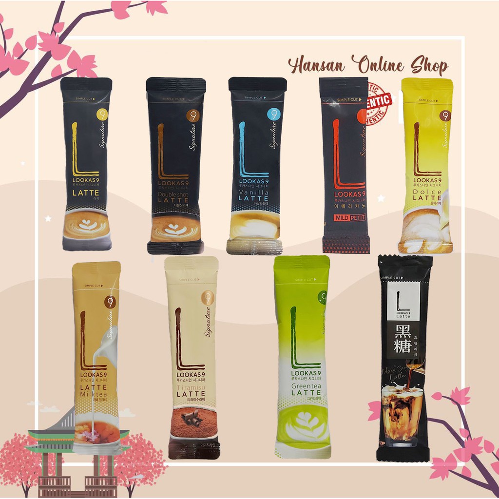 

[SATUAN] LOOKAS9 LATTE/VANILLA/DOLCE /AMERICANO/GREEN TEA/BLACK SUGAR/TIRAMISU LATTE/MILK TEA