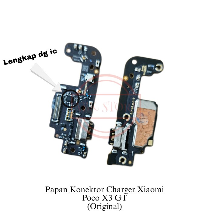PAPAN KONEKTOR CHARGER / CON CAS XIAOMI POCO X3 GT ORIGINAL