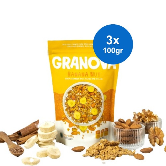 

Granova Granola Banana Nut 100 gr x 3