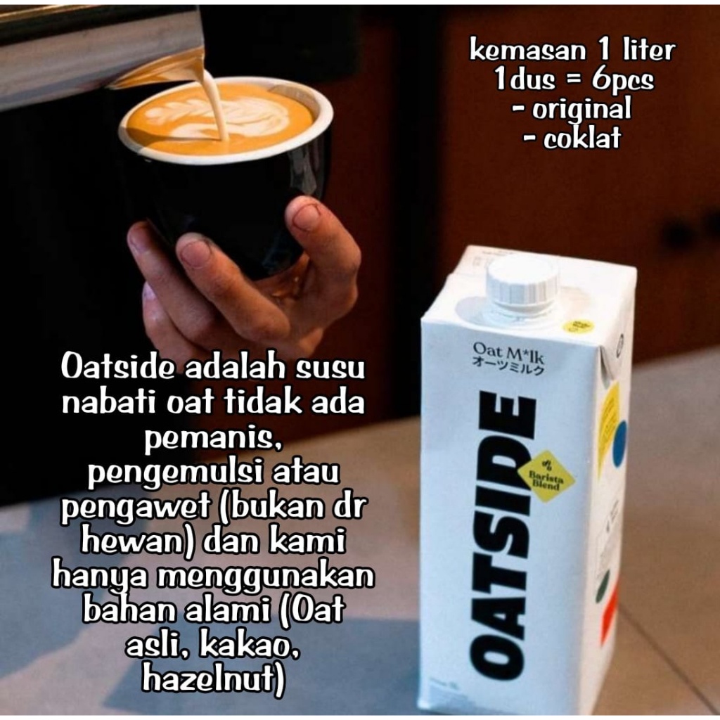 

OATSIDE susu nabati cereal 1 liter ED terbaru
