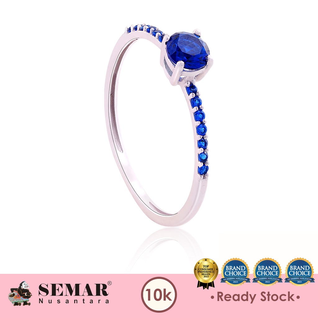 Cincin Emas Velina White Gold 10K Semar Nusantara