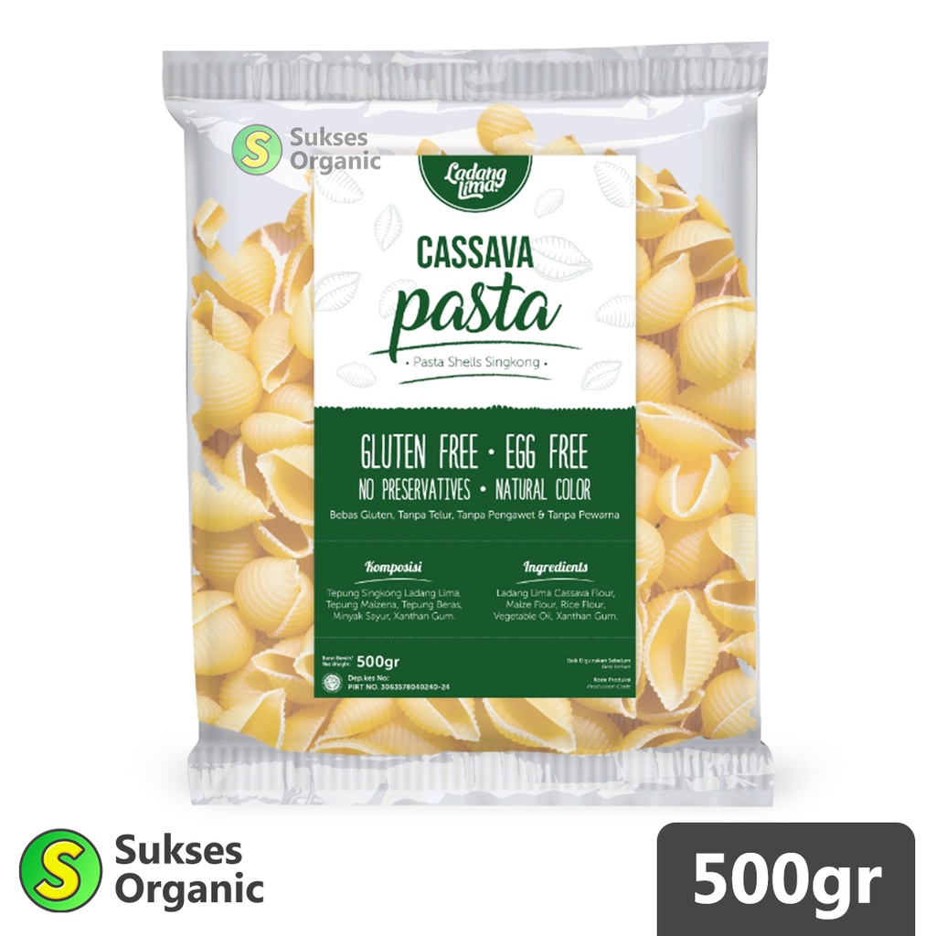 

SHELLS Gluten Free Pasta Singkong Ladang Lima 500gr