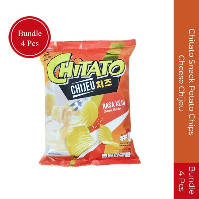 

Chitato Snack Potato Chips Cheese Edition (Supreme) 68gr Paket 4 Pcs