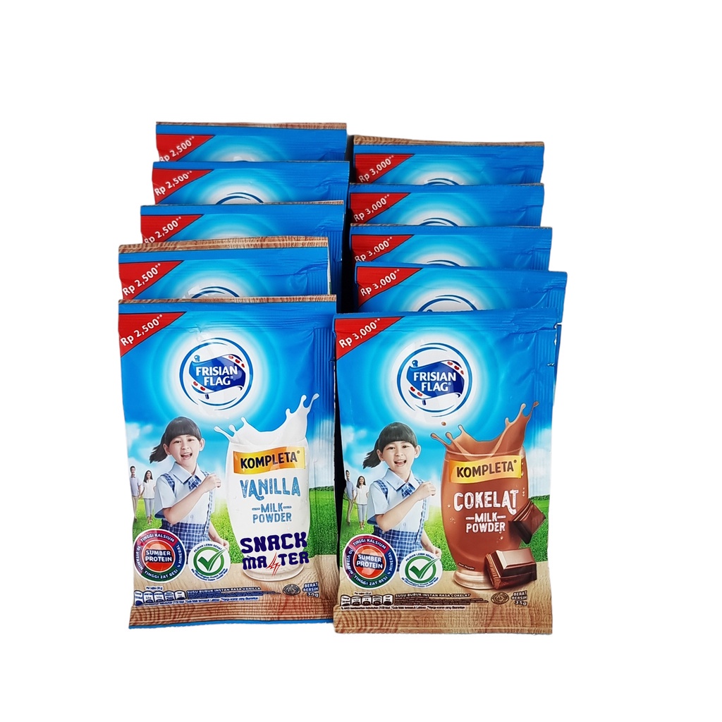 

Frisian Flag Susu Bubuk Renceng - Netto 10 bks x 30 gr.