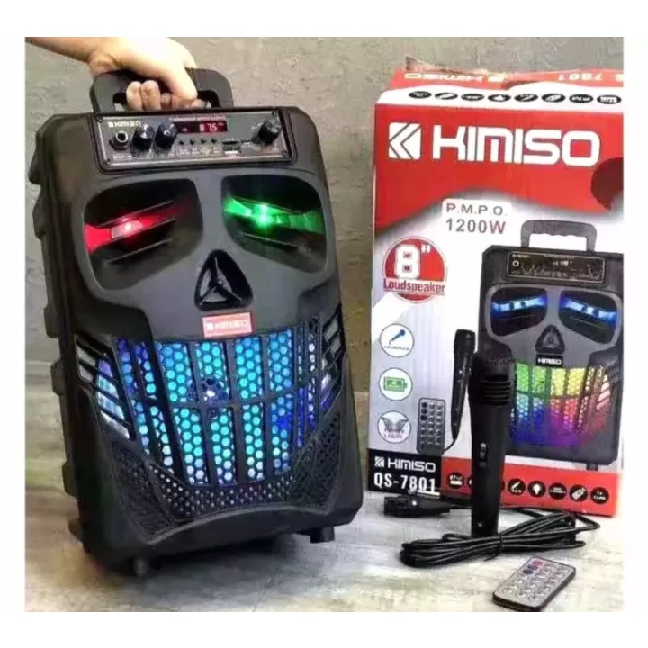 Bisa Bayar Cod Speaker Bluetooth Kimiso Km-7801 Subwoofer aktif Speaker Bluetooth 8.8Inc Super Besar Speaker Kimiso Paling Besar Subwoofer aktif Super Besar