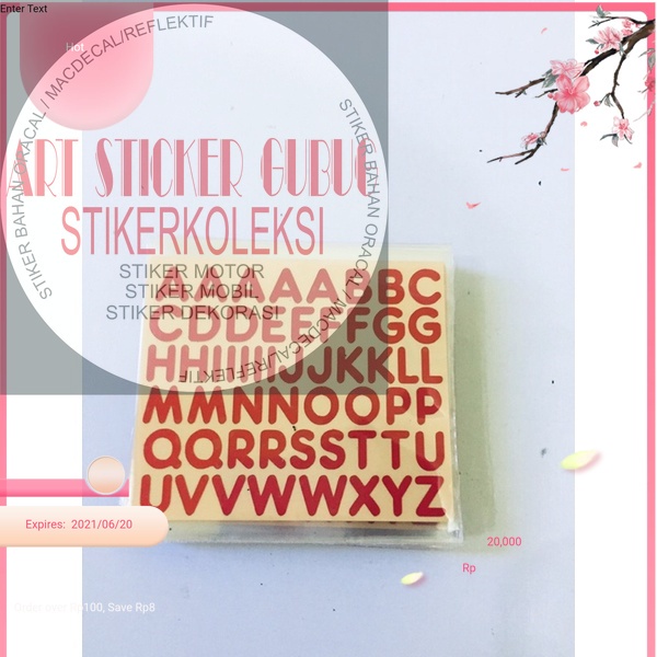 CUTING stiker motor stiker abjab