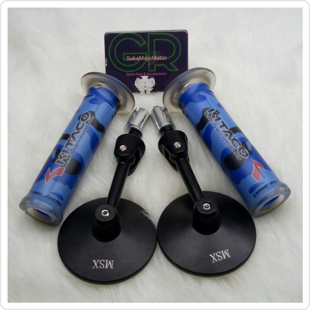 #CLN# paket spion jalu bulat MSX racing+handgrip handfat kitaco army universal Nmax,Aerox,Pcx,Vario,