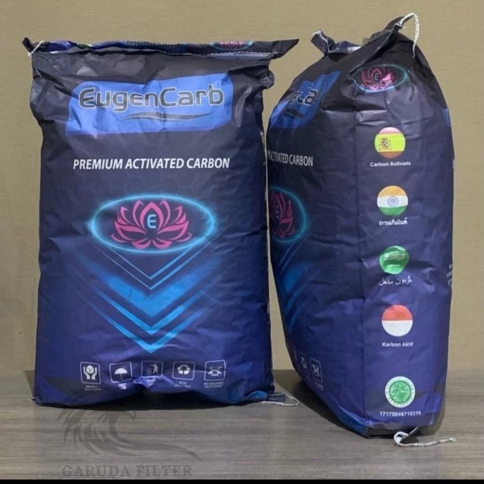 Karbon Aktif Eugencarb 25Kg / Media Filter Air 1zak / Activated Carbon / Carbon Aktif Eugen 1sak Iod