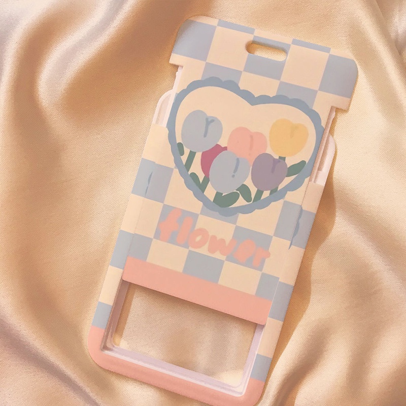 

COD❤️Casing Pelindung Kartu Akses Metro Bus Pemegang Kartu Pelajar Macaroon Tulip