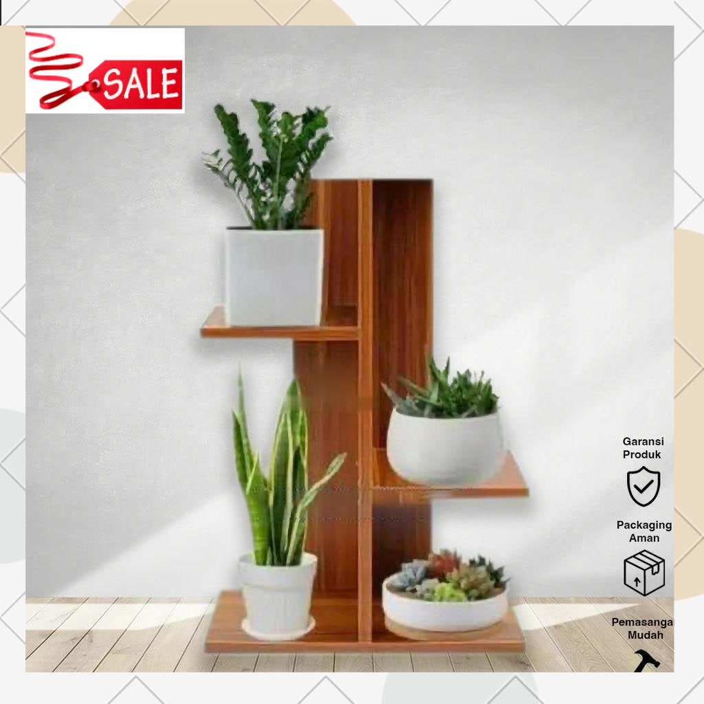 TERLARIS Rak bunga meja mini 3 susun  / rak bunga minimalis / standing planter pot bunga / standing 