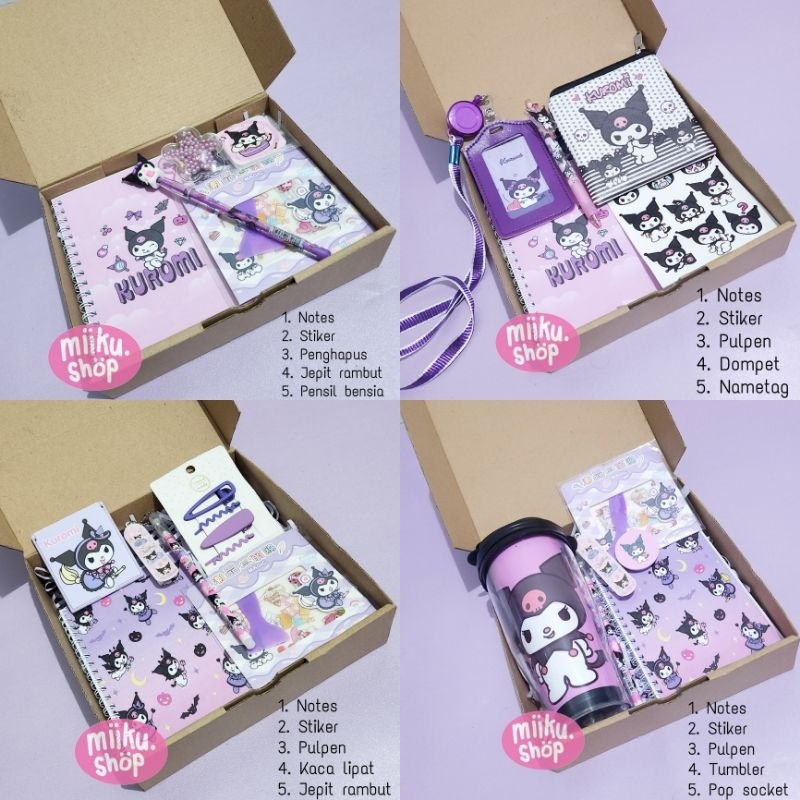 

bayutrishop BIRTHDAY GIFT HAMPERS SANRIO KARAKTER KUROMI