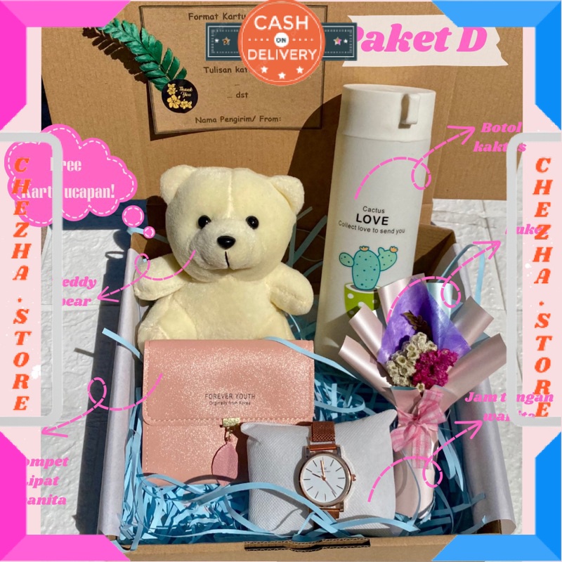 

BINGKISAN KADO ULTAH PASANGAN PACAR ISTRI MANTAN ISIAN MINI DAN BESAR / [READY/ HAMPERS ULANG TAHUN/KADO ULANG TAHUN CEWEK/HADIAH ULANG TAHUN/KADO BONEKA BEAR/KADO TUMBLER/DOMPET WANITA/BUKET BUNGA] / BONUS GIFT CRAD UCAPAN