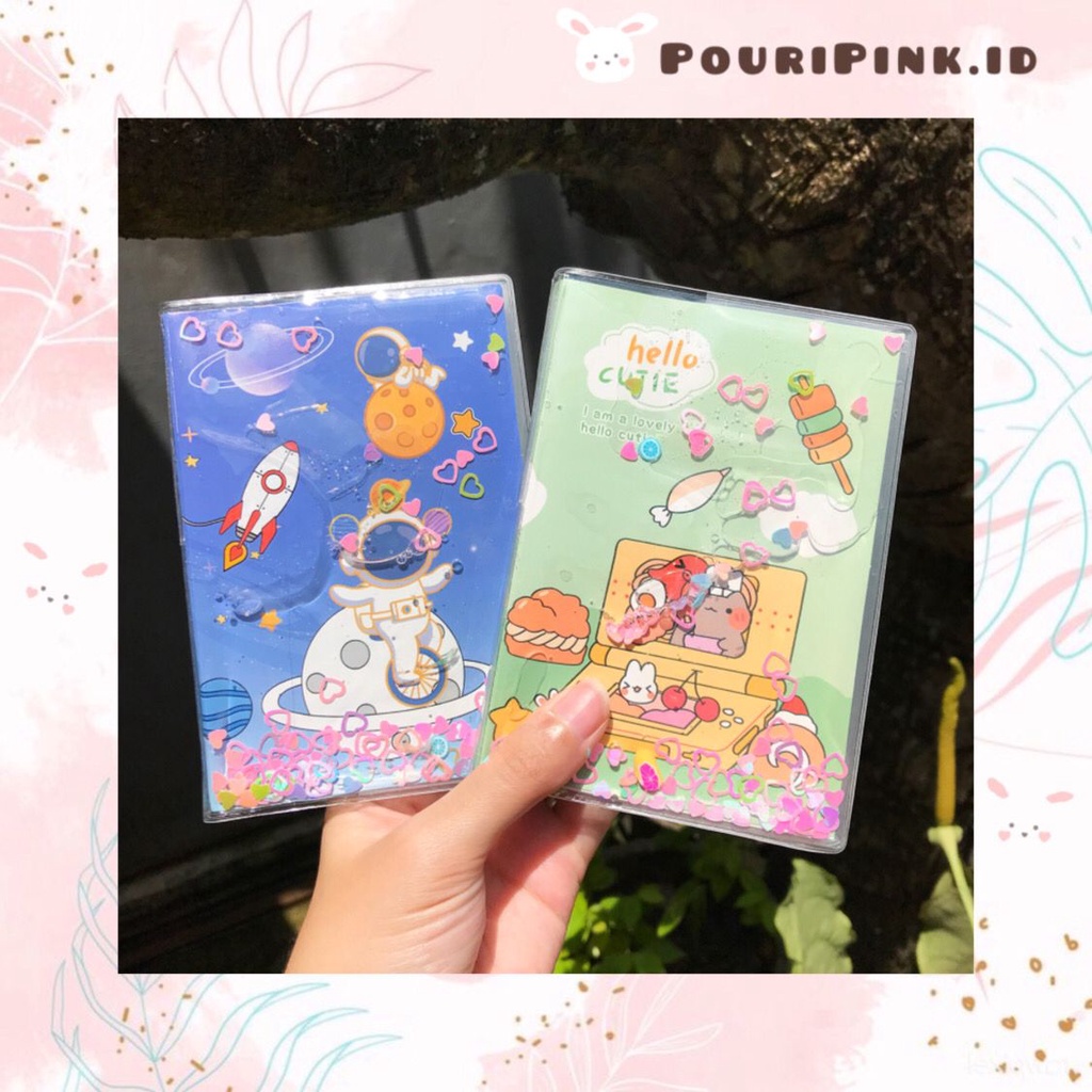 

Notebook Kecil Karakter Glitter Jelly Water Hidup Aesthetic Korea Stationery Alat Tulis Sekolah Anak Kantor Catatan Memo Buku Unik Bujo Jurnal Note Book Atk Lucu Banjar Mtp Martapura PouriPink.id