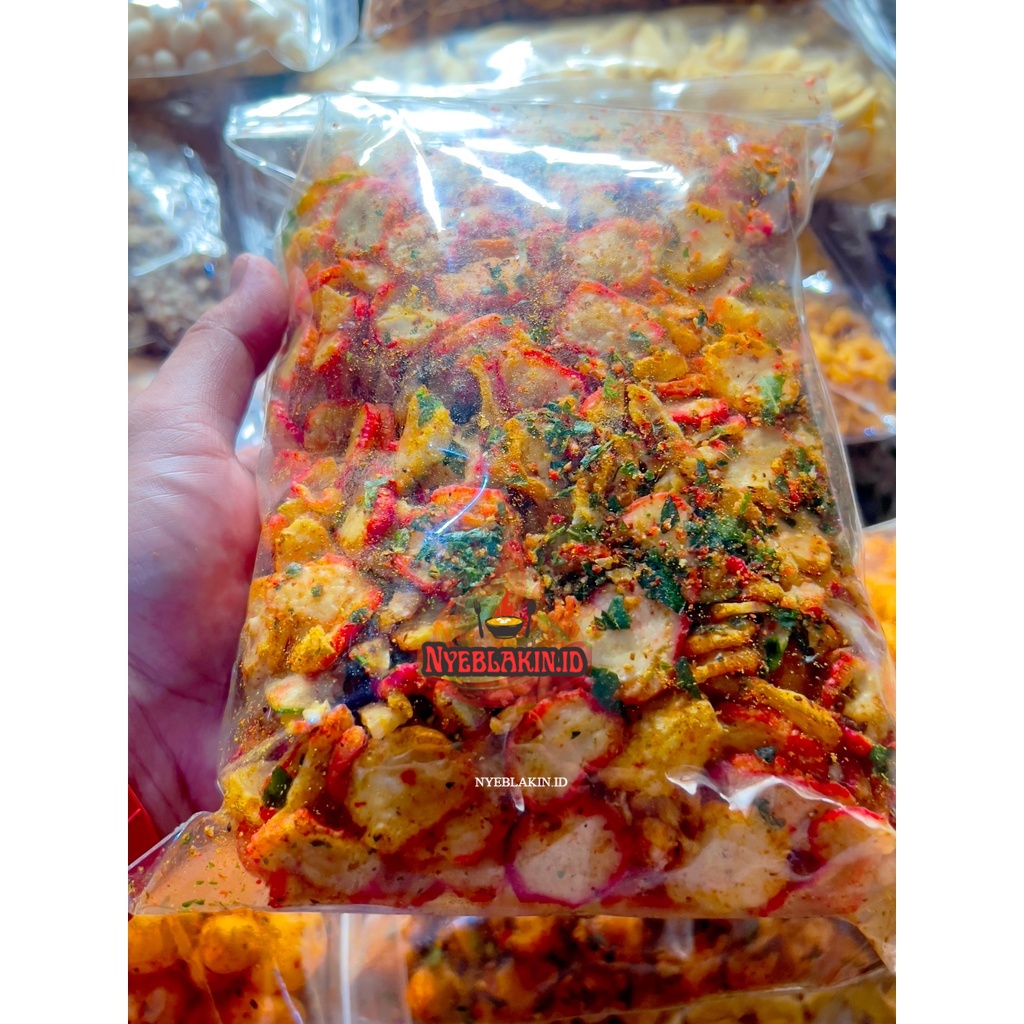 

500 gr SEBRING Seblak kering Daun jeruk / Seblak kemplang / seblak bawang xtra daun jeruk NYEBLAKIN.ID