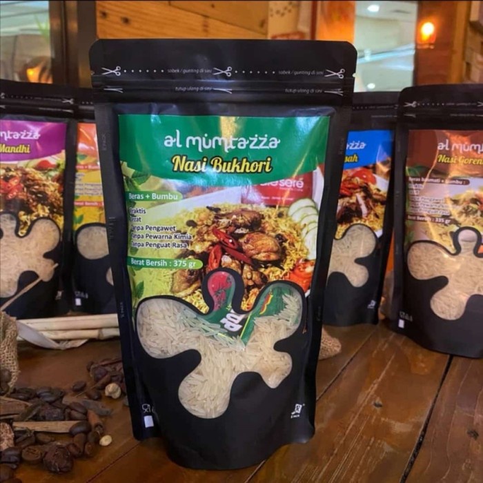 

Nasi Bukhori Bukhari AL MUMTAZZA Beras Basmati Bumbu Instan 350gr