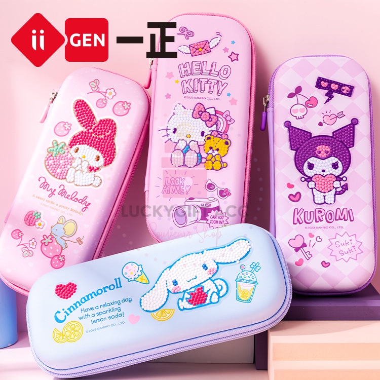 

( LuckySanrio24 ) KOTAK PENSIL DIY LICENSE MOTIF SANRIO / TEMPAT PENSIL DIY DIAMOND PAINTING CINNAMOROL KUROMI