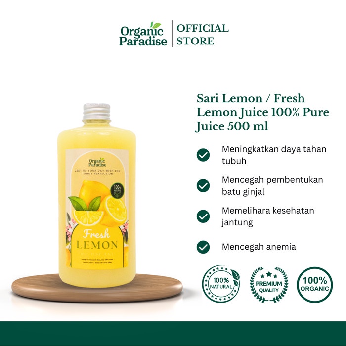 

Sari Lemon Murni / Fresh Lemon Juice 100% Pure Juice 500 ml