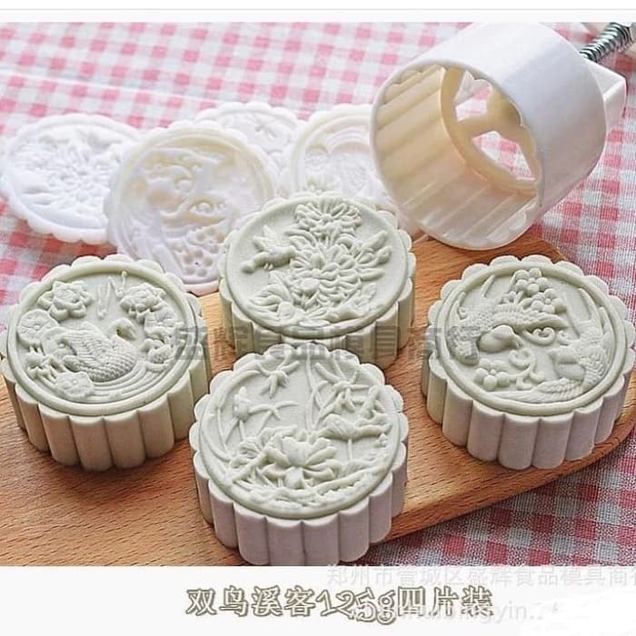 Cetakan Kue Bulan Mould Mold Mooncake/ Moon Cake Plunger 125gr
