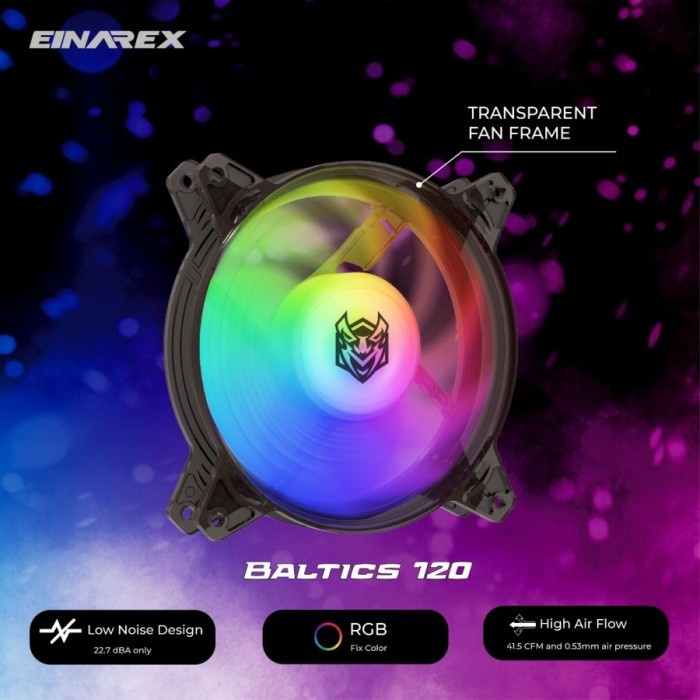 Fan Casing EINAREX BALTIC RGB KIT 12CM - Single Fan