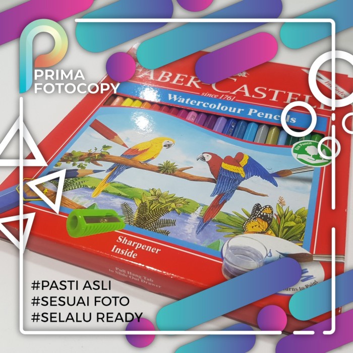 

Pensil Warna Faber Castell Watercolour 48 Warna | Gratis Kuas dan Rautan