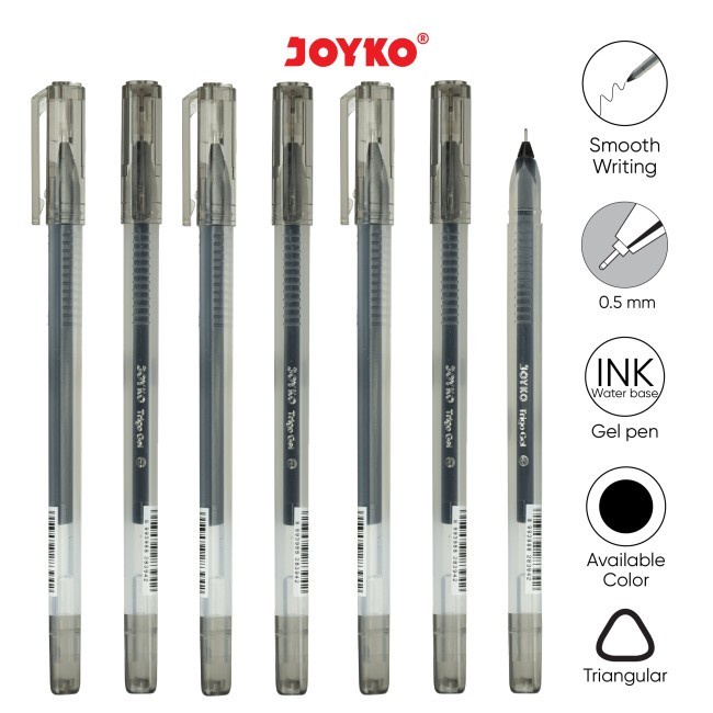 

(LWS) Gel Pen Pulpen Pena Joyko GP-285 Trigo Gel 0.5 mm - 12 Pcs