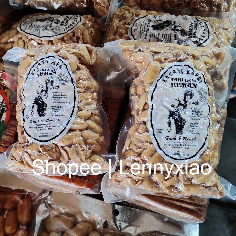 

Snack Kacang Kapri Tari Bali Bawang Putih Garlic Asli Khas Bali