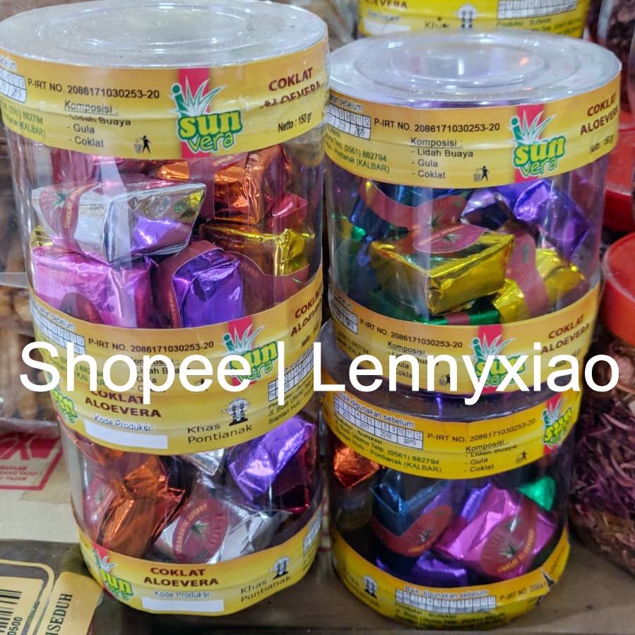 

Coklat Lidah Buaya / Aleo Vera Chocolate Khas Pontianak