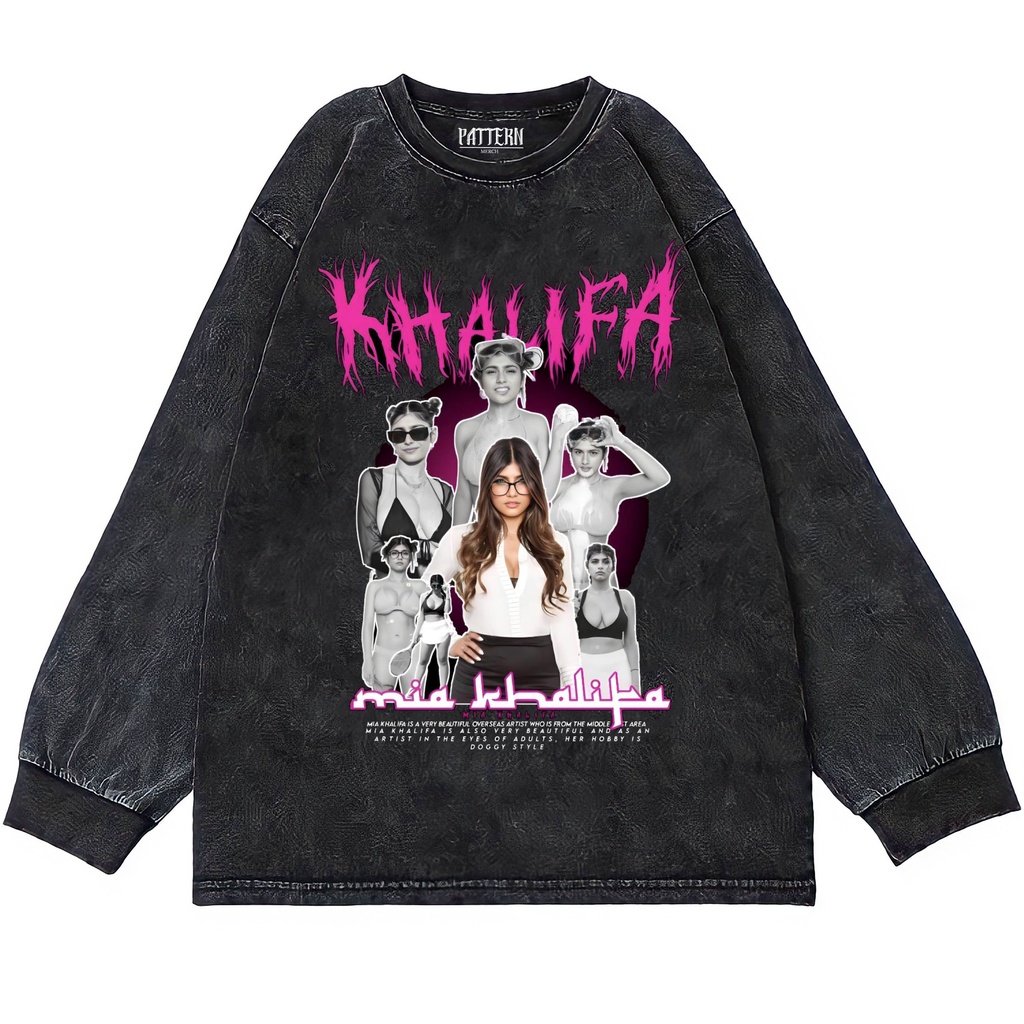 Patternmerch "mia khalifa girl power" Oversize T-Shirt | Longsleeve Oversized | washing tee | Kaos