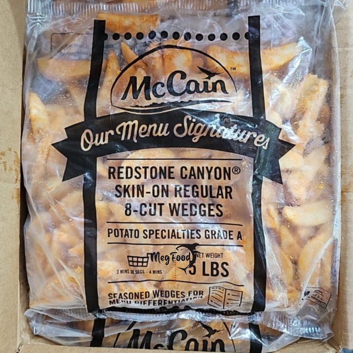 

McCain Redstone Canyon Wedges Grade A Kentang Wedges USA 2,27kg