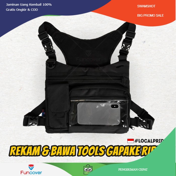 Chestbag Tas Dada Tactical Record Candid Camera Gadget Motor Funcover