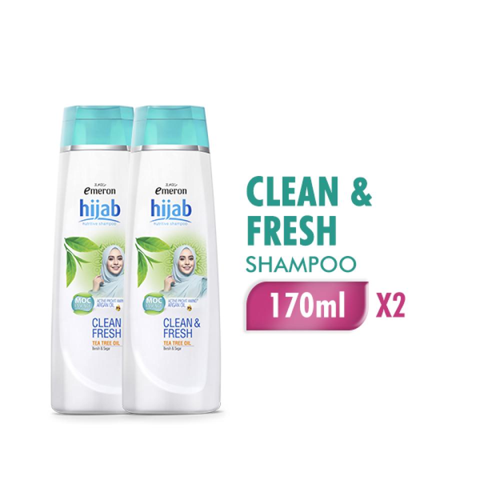 Emeron Shampoo Hijab Clean & Fresh Botol 170 ml x2 - Gambar 2