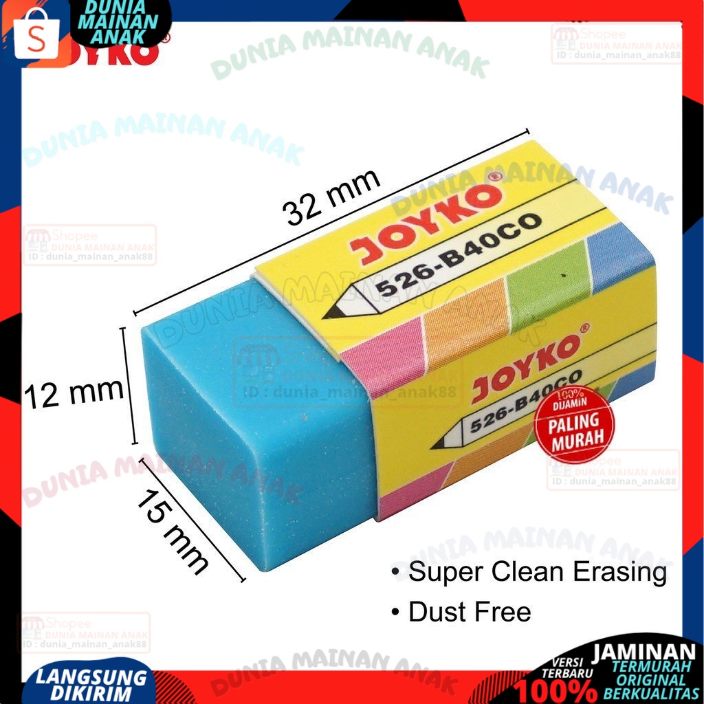 

Penghapus Joyko 526-B40 COlOUR (1 PCS)