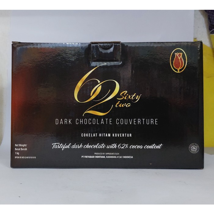 

[Big Sale] Tulip Dark Chocolate Couverture 62% Coklat Coin - 1 kg