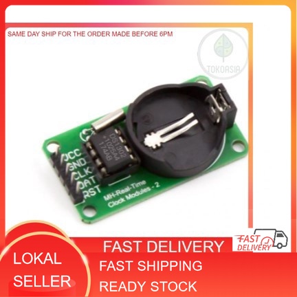 RTC DS1302 + Battery CR3032 Real Time Clock Module for Arduinoo